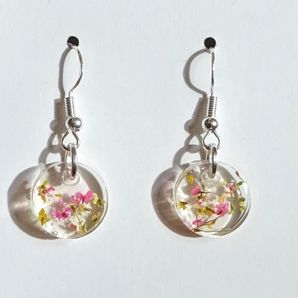 Dried Flower Earrings Etsy