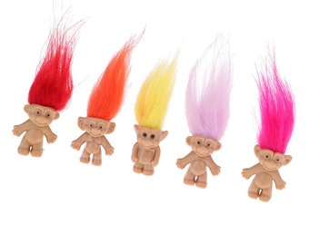 Mini Vintage Troll Magnet random color