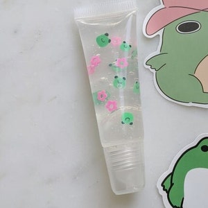 Vegan gloss, Frog lipgloss, frog Water Lip Gloss // aesthetic lip gloss, frog cottage core