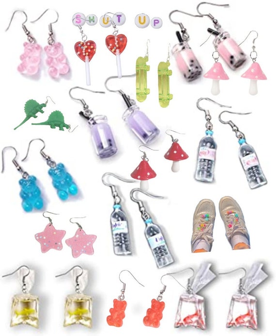 1 Kidcore Earrings Mystery Earrings Indie Earrings SALE Mystery