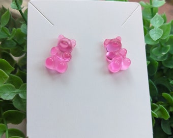 Candy gummy bear earrings, gummy bear earrings gummy bear jewelry gummy bear charms
