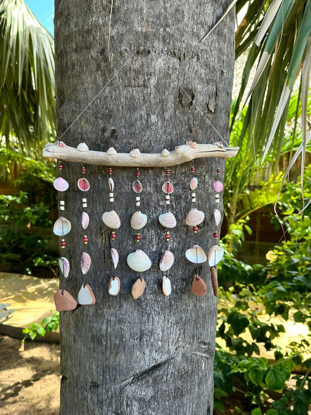 Jamaican Wind Chime Assorted Shells Caribbean Etsy