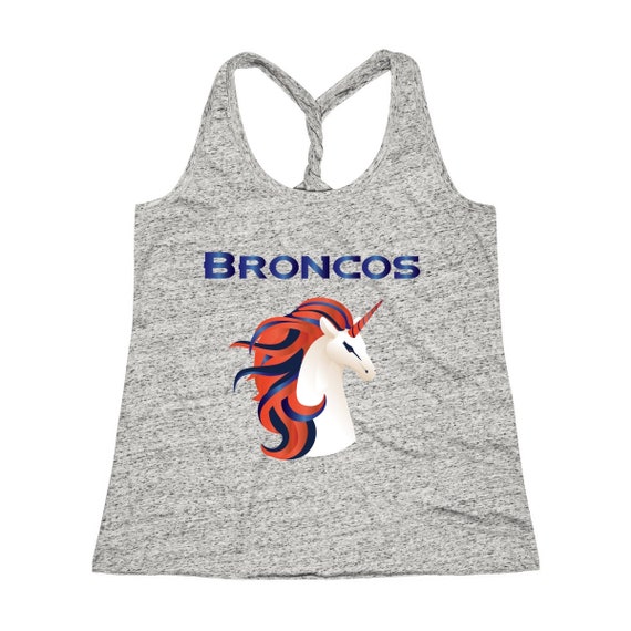 Broncos Women S Cosmic Twist Back Tank Top Etsy