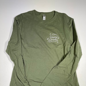 Happy Camper Long Sleeved Crew Neck Shirt