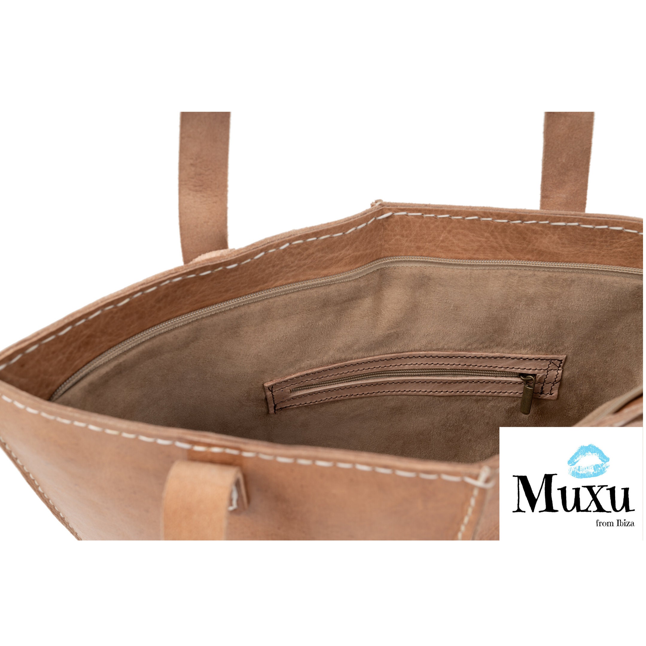 Shopper bag XL Bolso de cuero artesanal Bolso de piel hecho | Etsy