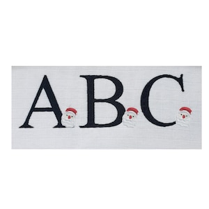 Christmas Alphabet Machine embroidery design | embroidery design, instant download