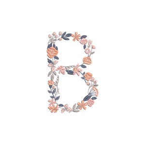 Floral Alphabet Machine Embroidery 