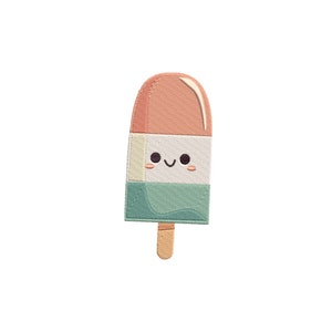 ice cream embroidery pattern (23x49 mm | 46x99 mm | 70x149mm) | Embroidery Design for Machine