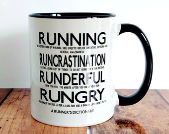 Running Gifts - Marathon Gifts - Running Mug - Marathon Coffee Mug (A Runner's Dictionary)