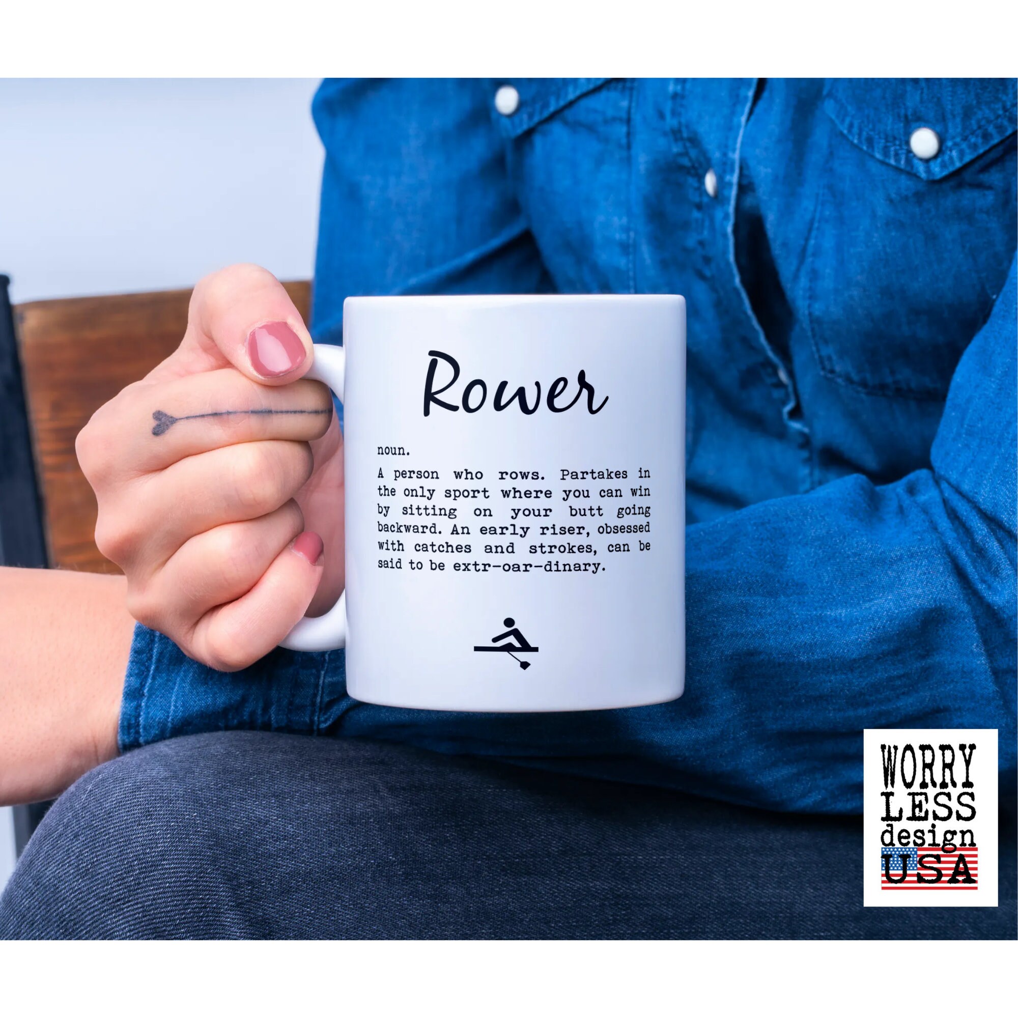 Rowing Gifts Rower Definition Funny Rowing Mug. Etsy