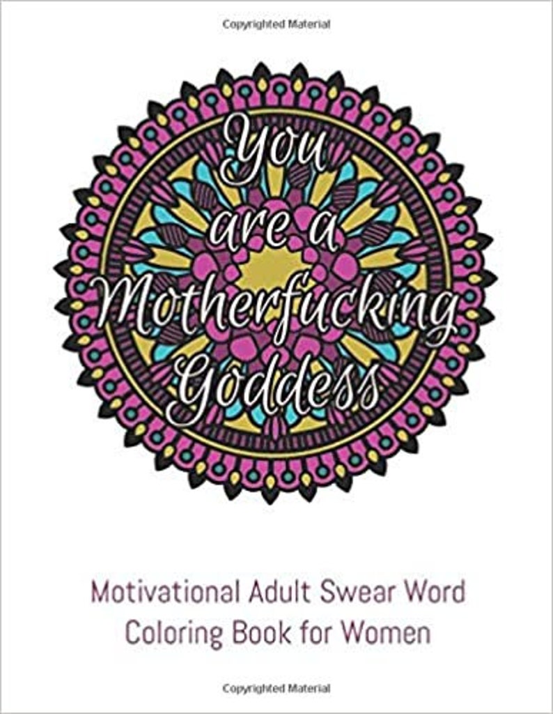 Motivational Adult Swear Word Coloring Book for Women: Curse | Etsy