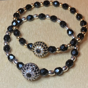 Evil Eye Azabache Bracelet - Adult/Available in GOLD or SILVER