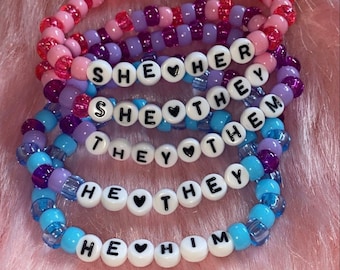 Pronoun Bracelets/Necklaces