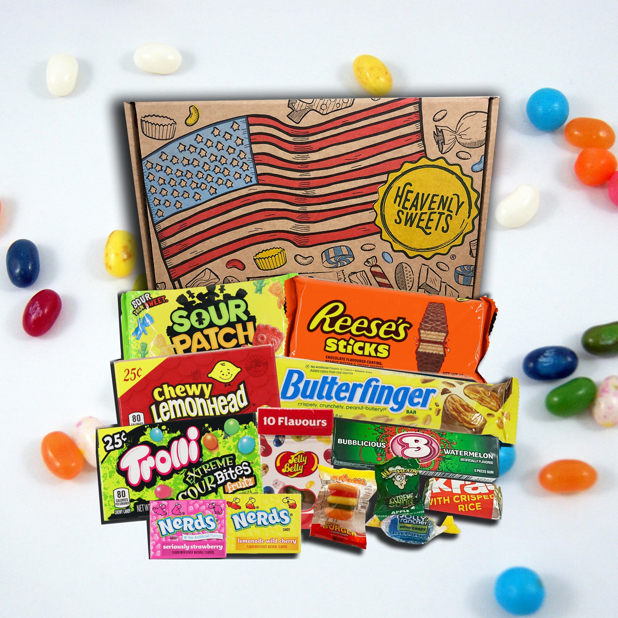 American Candy Gift Box Hamper USA Sweets and Chocolate Etsy