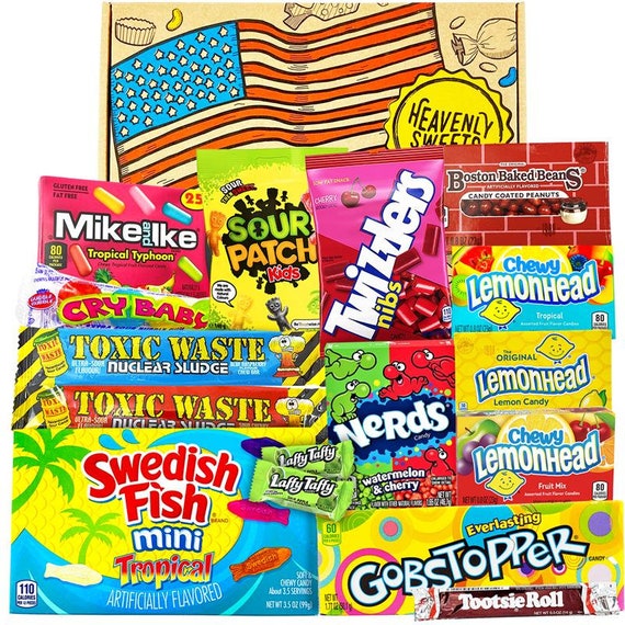 American cheap candy hamper