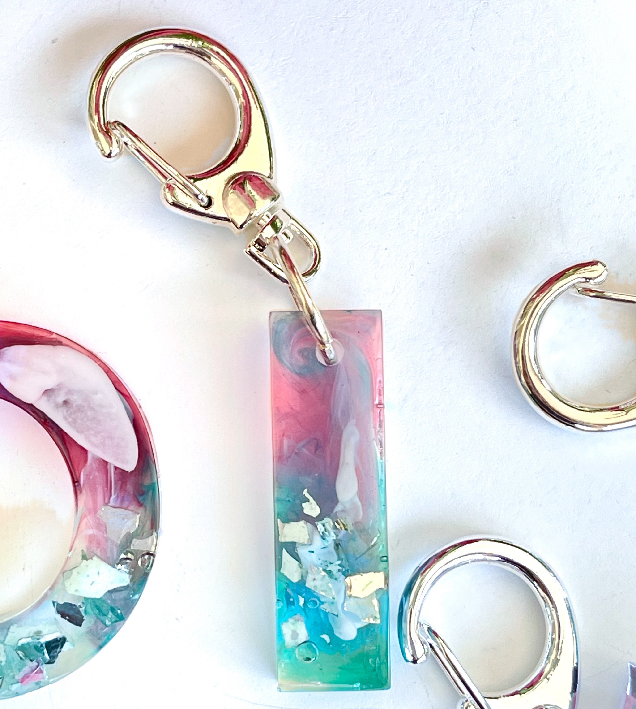 Iiii KEYCHAIN Letter I epoxy resin keychain resin Etsy