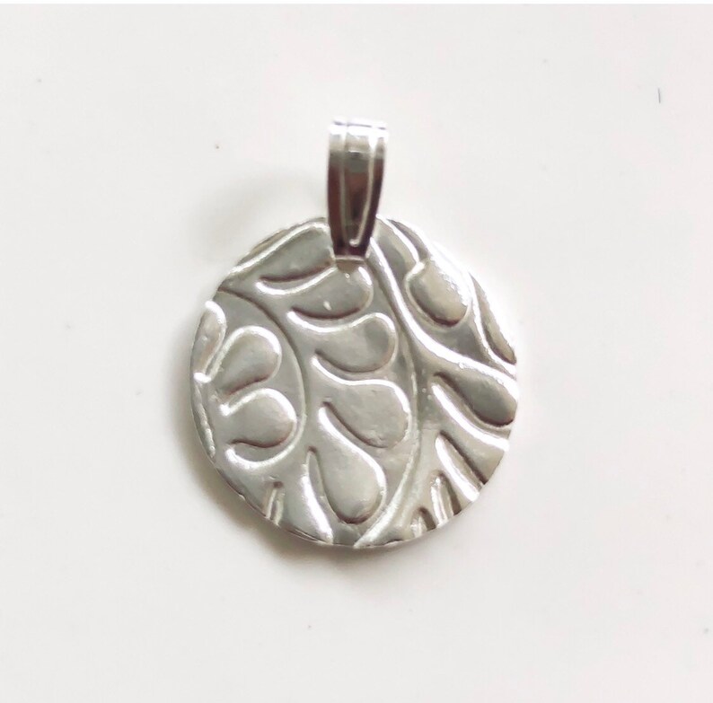 Silver Pendant Textured Necklace Not Included 1 6 Gms 999 Fine Leaf Bubbles Leaves Texture Jewelry Necklaces Bgc Sedahotels Com - Mom Baby Pendant Lwl