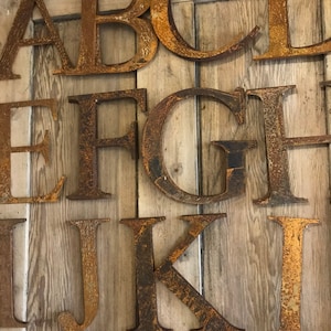 Large metal letters