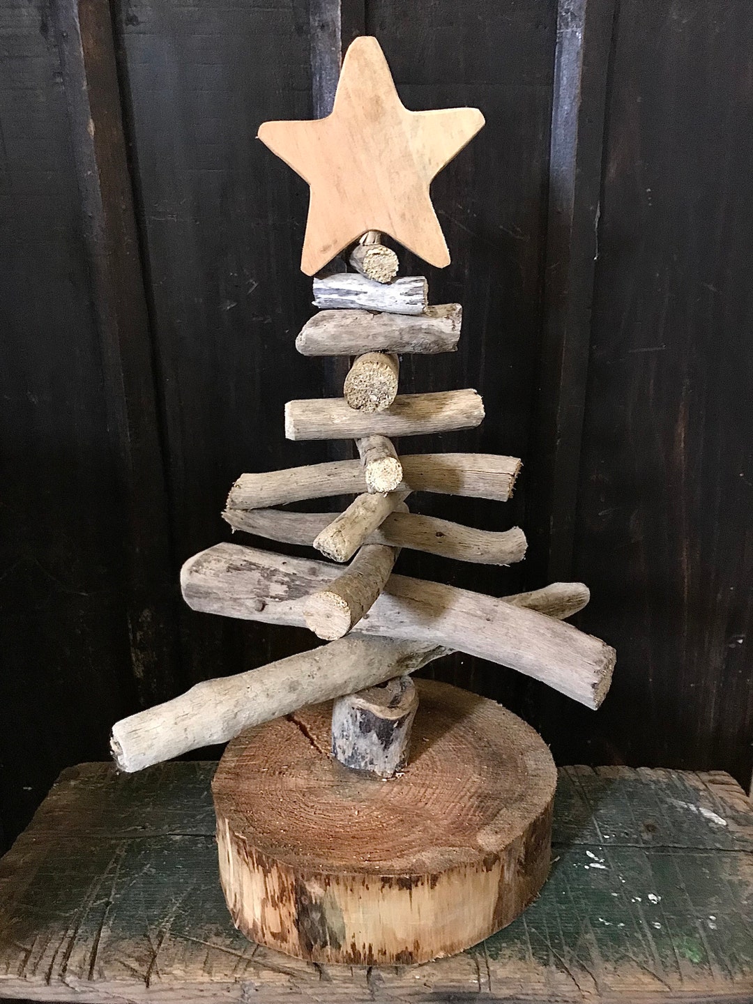 Driftwood Christmas Tree Etsy UK