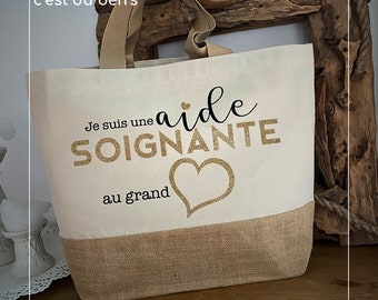 Sac Aide soignante grand cœur