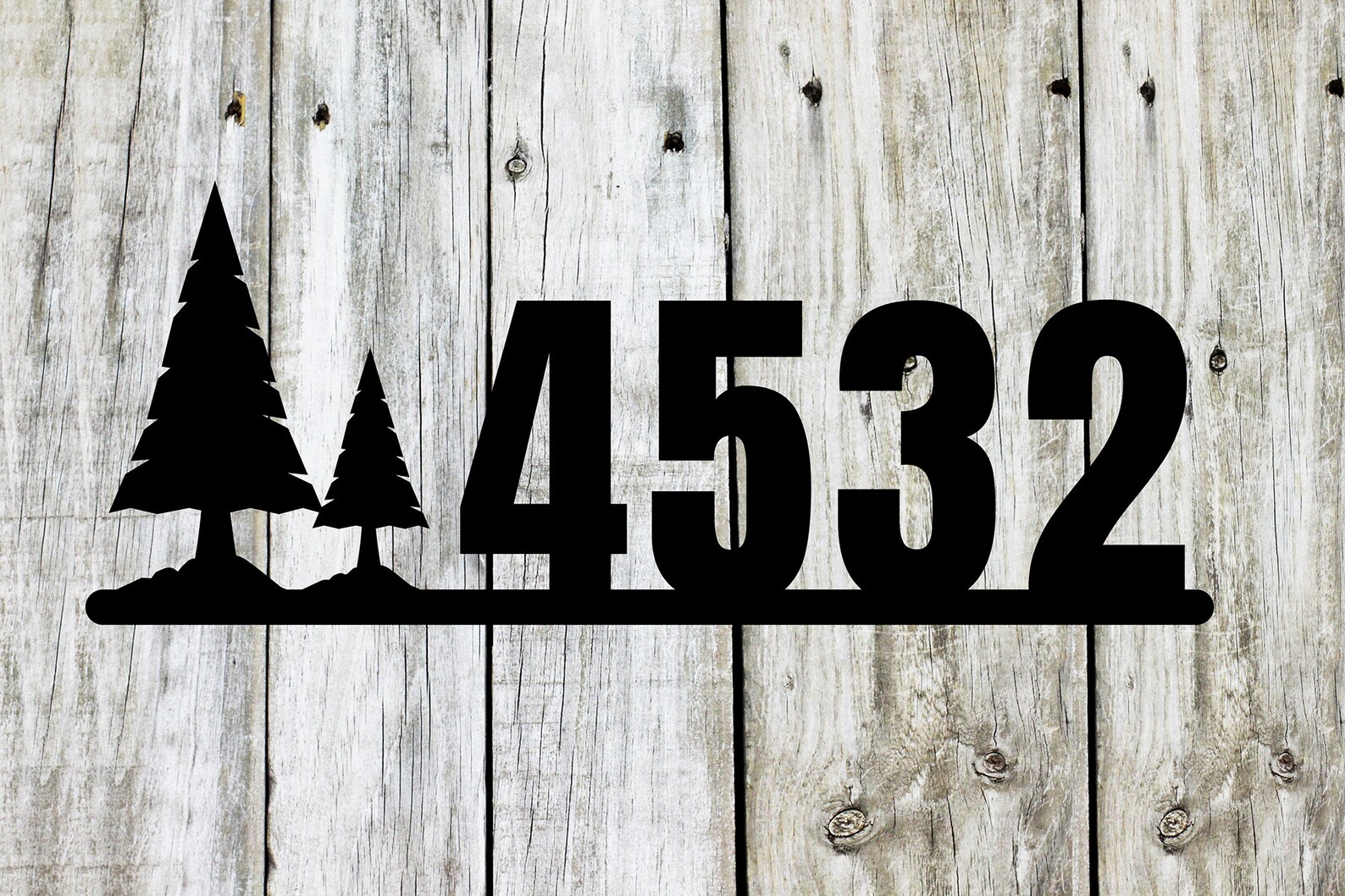 Panneau numéro de maison en métal avec des pins Plaque - Etsy France
