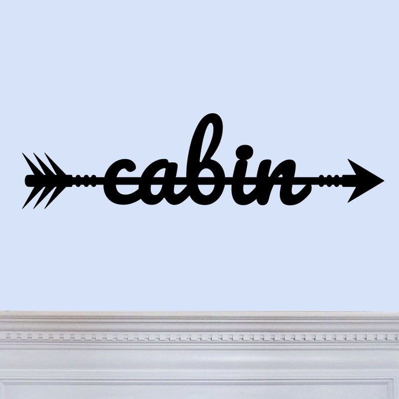 Wooden Lake Arrow Sign