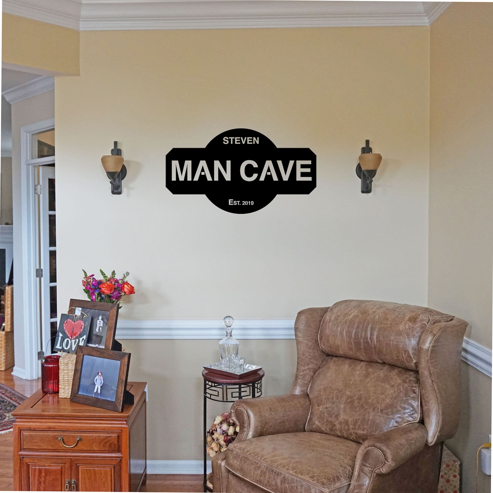Personalized Man Cave Unique Steel Metal Wall Sign Wall Art Etsy