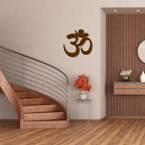 Yoga Namaste Symbol Beautiful Solid Metal Home Decor Decorative