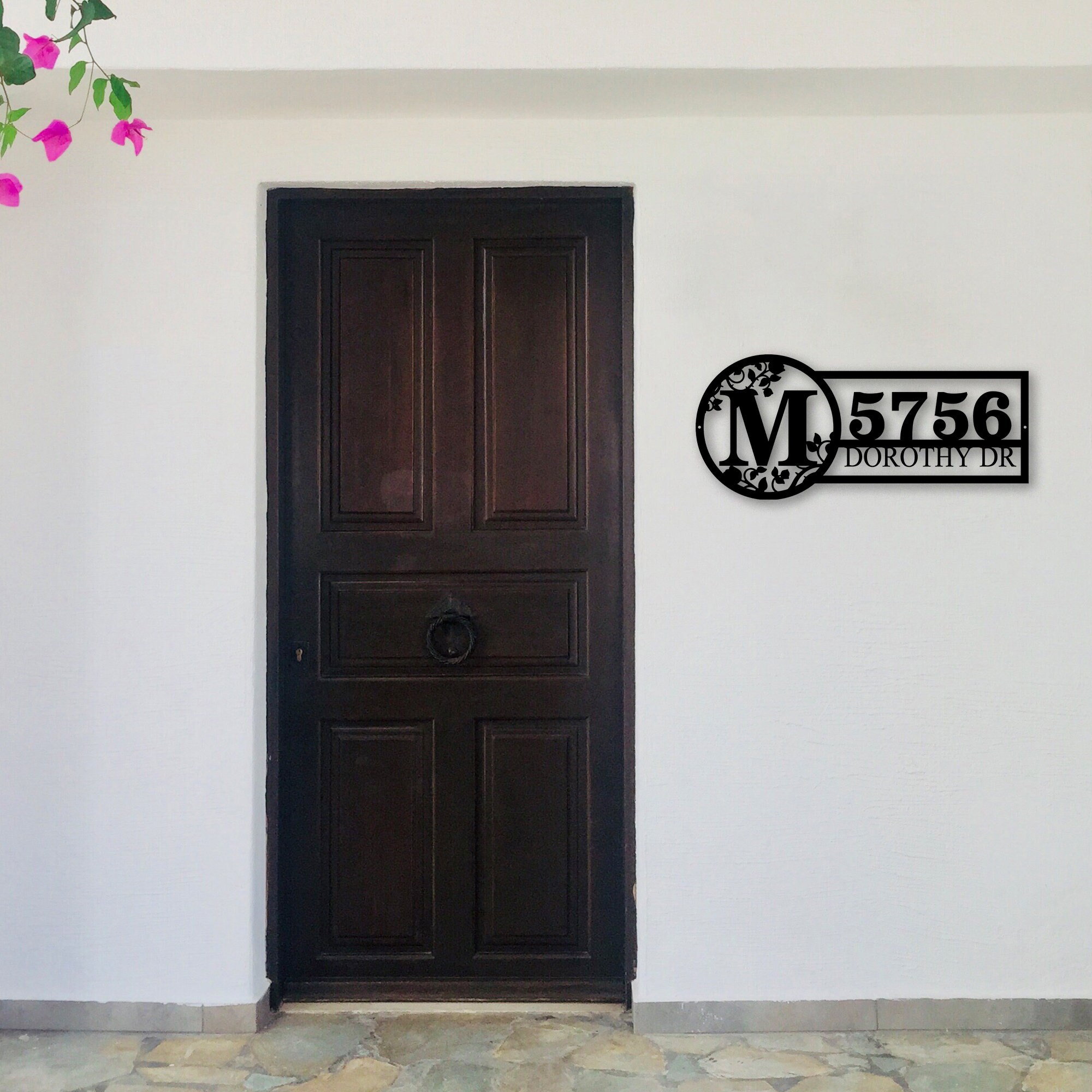 Custom Metal Address Sign Street Name Number Inspiring Metal Etsy