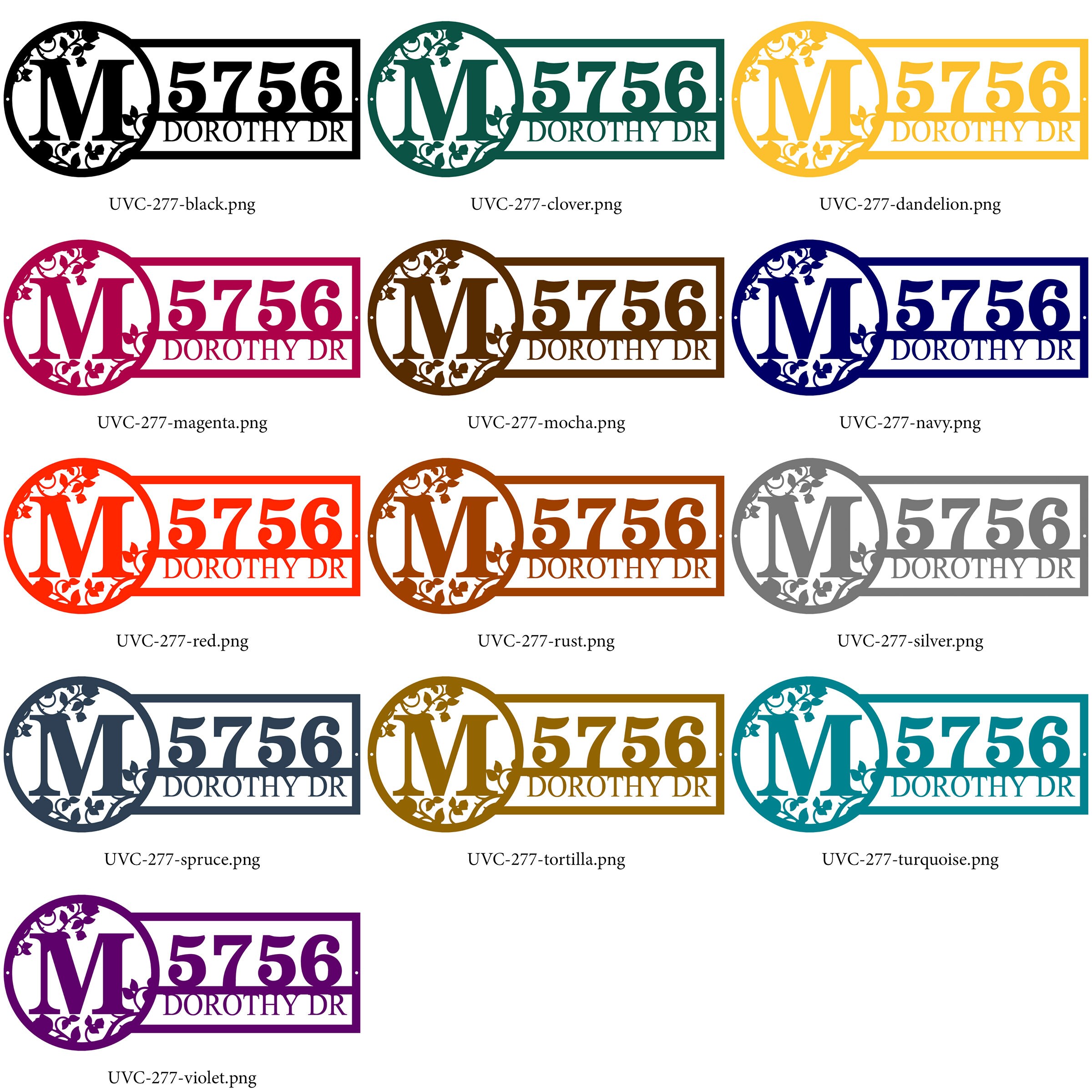 Custom Metal Address Sign Street Name Number Inspiring Metal Etsy