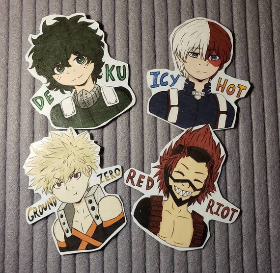 My Hero Academia Headshot Stickers Etsy India