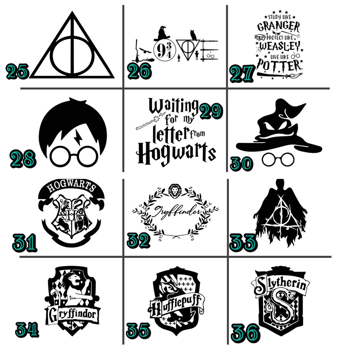 HARRY POTTER DECAL custom harry potter decal harry potter Etsy