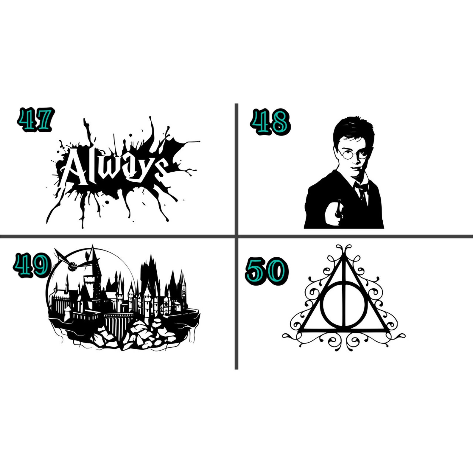 HARRY POTTER DECAL custom harry potter decal harry potter | Etsy