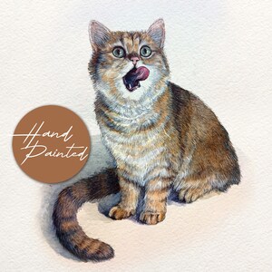 Ritratto di animale domestico ad acquerello fatto a mano - Pittura personalizzata per cani da foto - Regalo commemorativo per animali domestici, Idea regalo per amanti degli animali domestici, Illustrazione di animali domestici