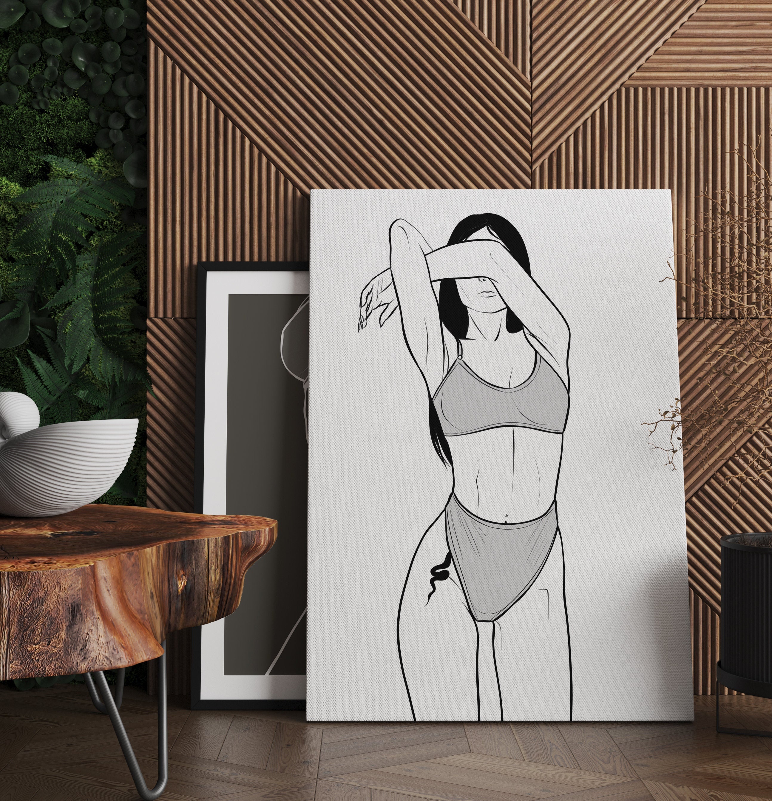 Elegant Nude Portrait: Exquisite Detail - pouin9p