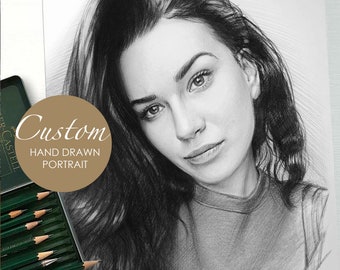 Custom Graphite Pencil Portrait: Hand-Drawn Family Art
