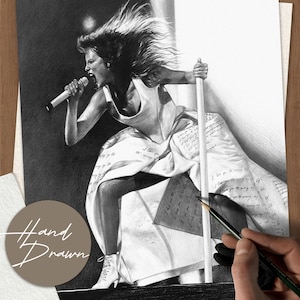 Graphite Pencil Portrait, Portrait drawing, Drawing Portrait from photo, Unique gift idea for mom, father, wife, husband, children and other image 14
