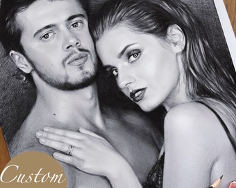 Handmade Graphite Pencil Portrait: Custom Drawing From Photo
