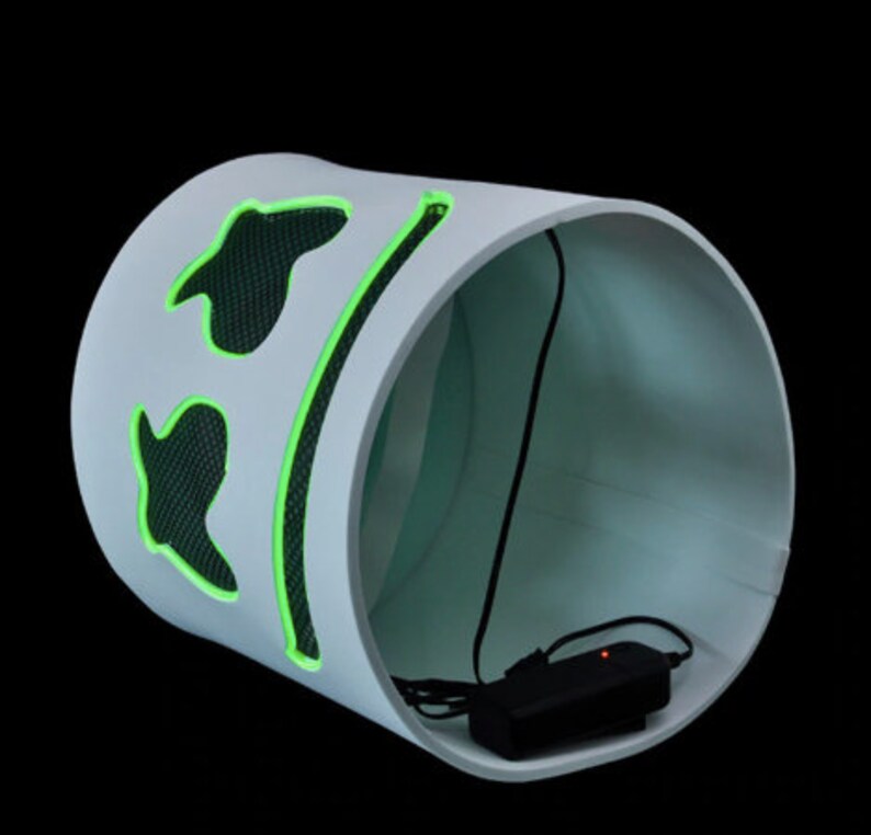 DJ Marshmello EL Wire LED Helmet Mask Cosplay Prop Halloween Mask Full Face Cosplay Prop Halloween Party Bar Masks