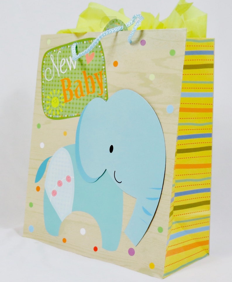 Jungle Animal Baby Paper Gift Bag Set 4 Medium Bags & 4 Etsy