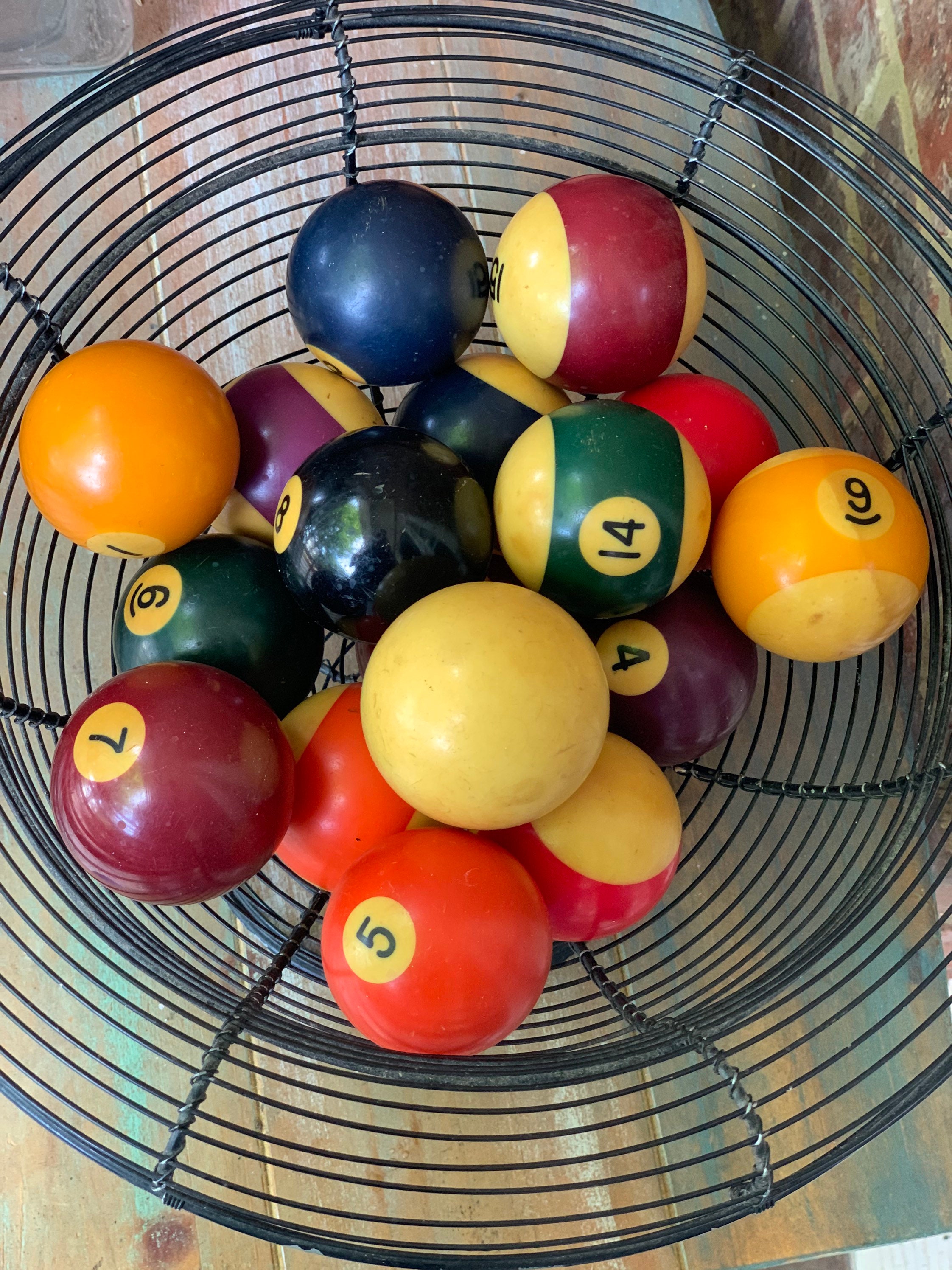 Vintage Bakelite Billiard Balls extra 15 Ball FREE Etsy