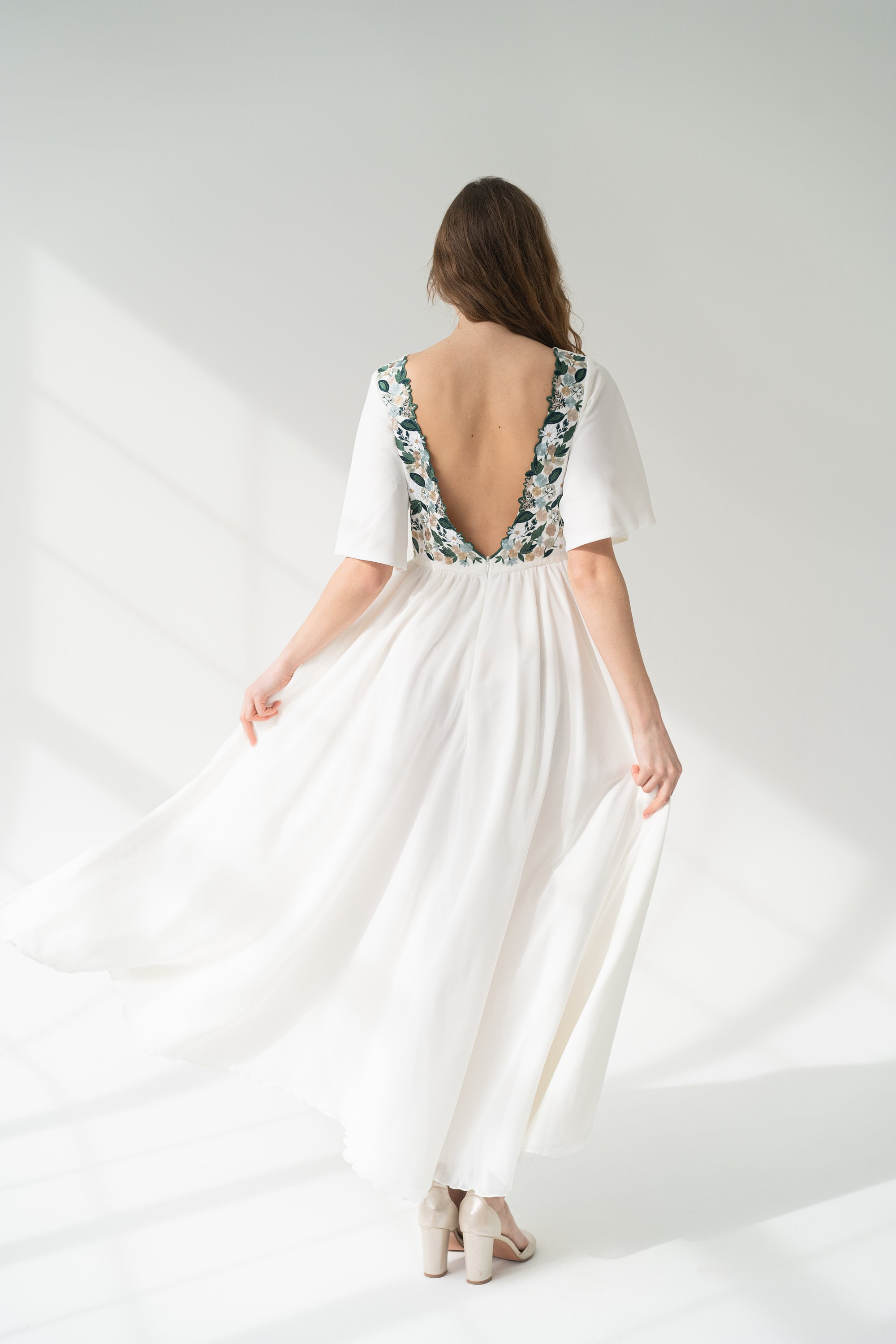 Embrodied Wedding Dress - Etsy