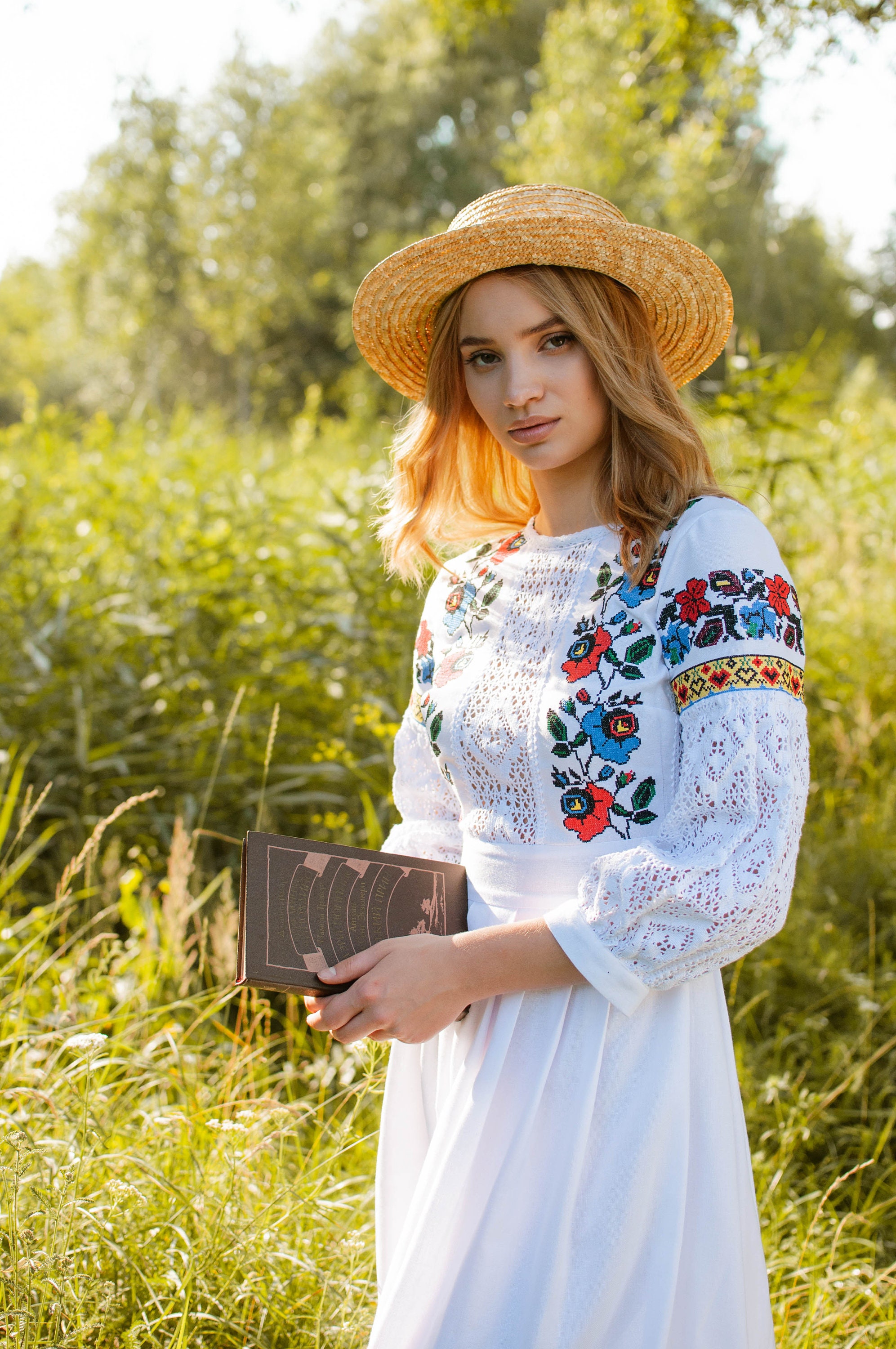 Ukrainian wedding dress folk traditional embroidery hungarian Etsy