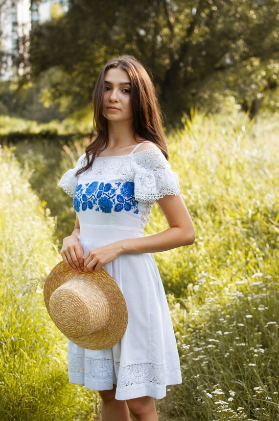 Floral Embroidered Dress Vyshyvanka 