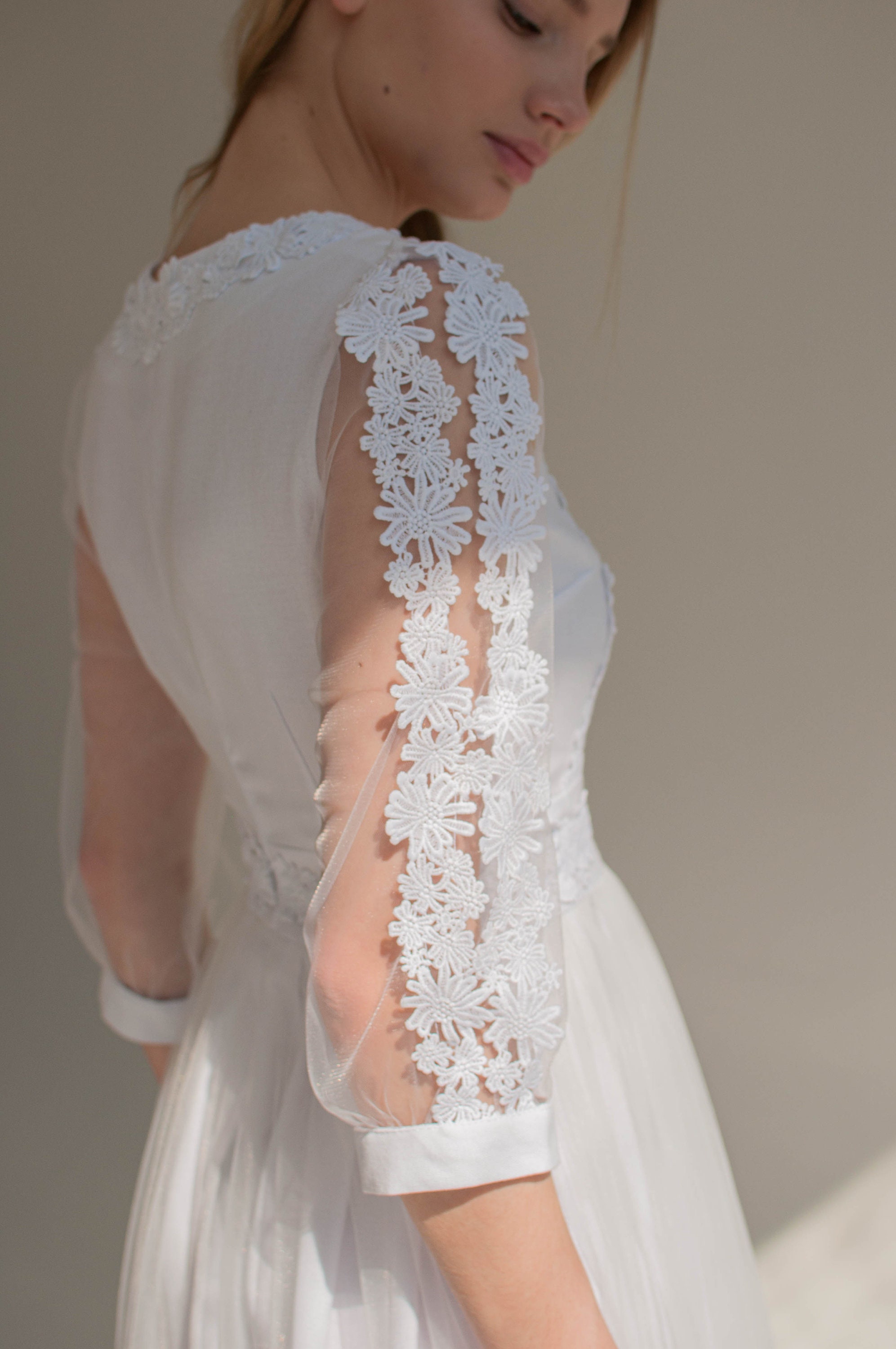 Embroidered wedding dress ukrainian wedding dress floral Etsy