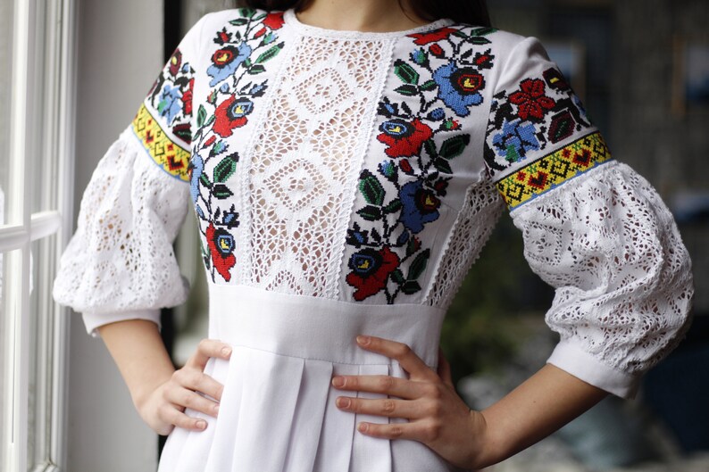 Mexikanische Hochzeitskleid ukrainische bestickte Kleid | Etsy