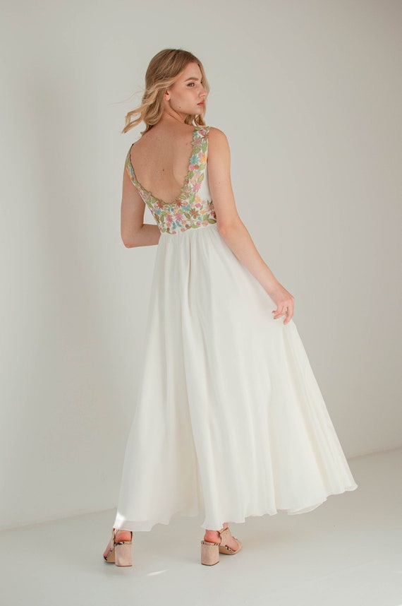 Ivory 2025 backless dress