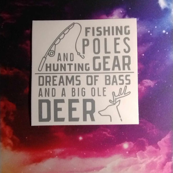 Family Tradition Sticker M312 6 inch turkey bass deer hunting