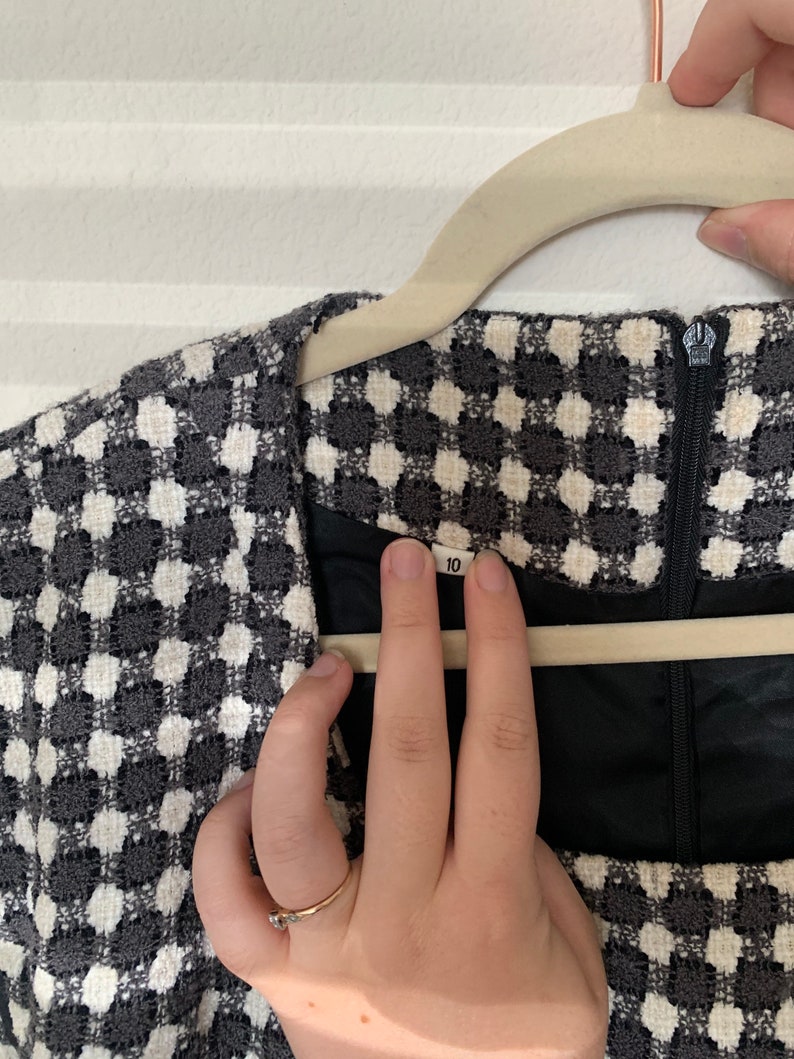 Vintage 1960s Checkered Dress