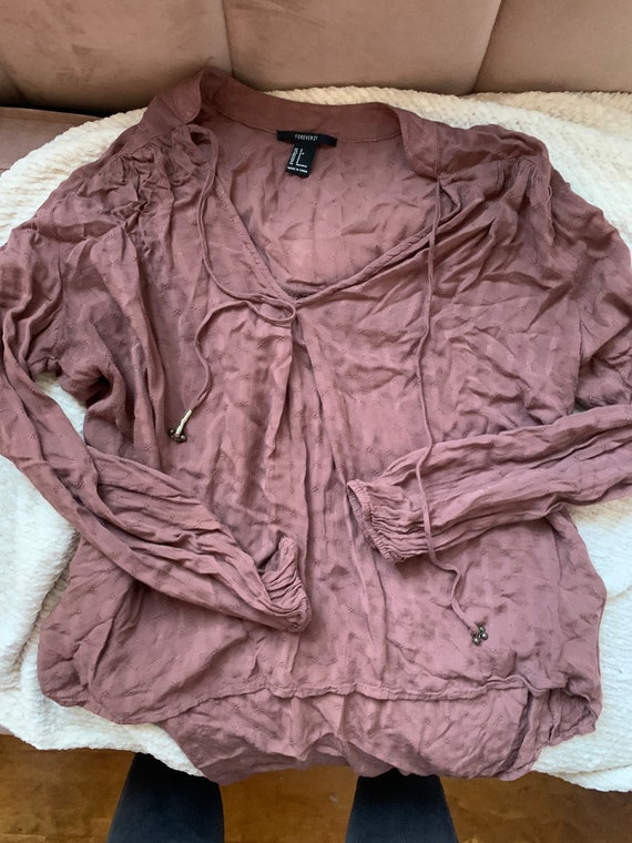 Dusty rose blouse